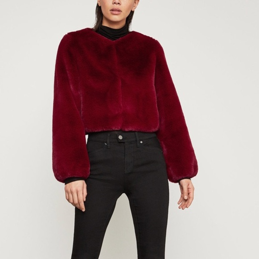 Faux Fur Crop Jacket